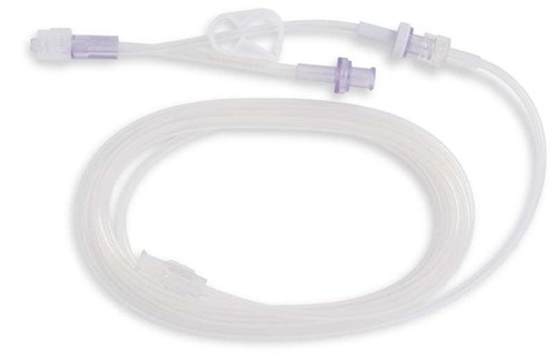 Dwudrożny zestaw z krótką linią do infuzji grawitacyjnej