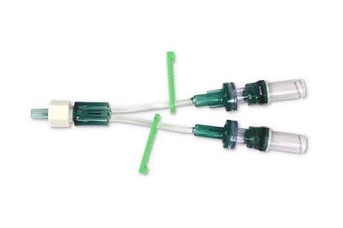 Zestaw przedłużający Bionector Octopus z podwójnym światłem i dwoma zaworami przeciwrefluksowymi (ARV)