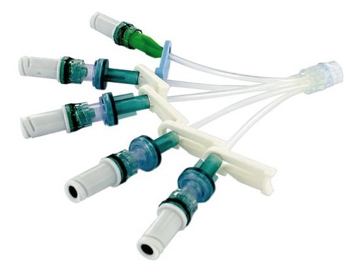 Zestaw przedłużający Bionector Octopus z pięcioma światłami i czterema zaworami przeciwrefluksowymi (ARV)