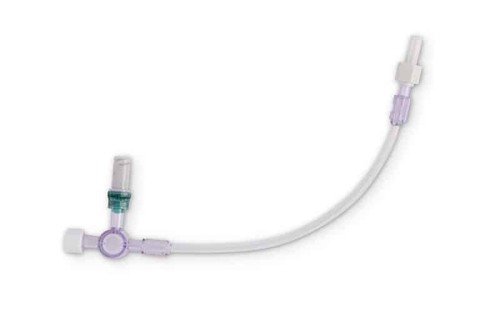 Kranik trójdrożny  z zestawem przedłużającym Vyclic  i  jednym złączem bezigłowym Bionector